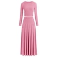 thumbnail image 1 of Conjunto de 2 Piezas PRETTYGARDEN Vestido de Punto Acanalado Mediano Rosa, 1 of 7
