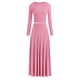 thumbnail image 1 of Conjunto de 2 Piezas PRETTYGARDEN Vestido de Punto Acanalado Mediano Rosa, 1 of 7