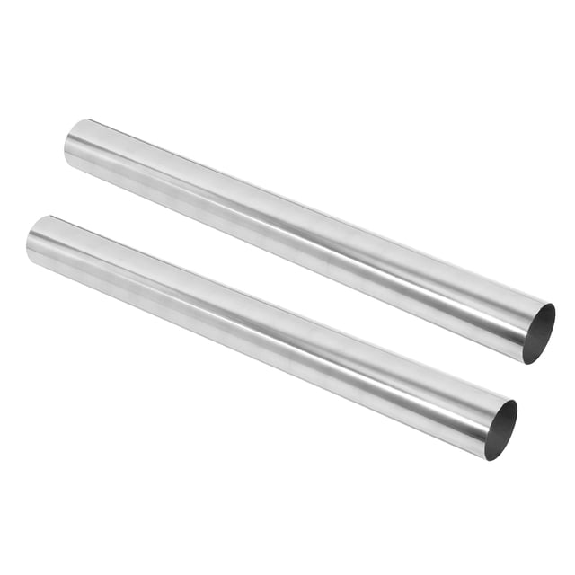 Unique Bargains 2pcs Straight 3" OD 30" Length DIY Custom Mandrel Exhaust Pipe 3 Inch Tube Pipe T304 Stainless Steel