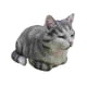 thumbnail image 5 of Estatua de gato durmiendo, figura de gatito, escultura de gato linda y novedosa realista, para césped Gris, 5 of 9