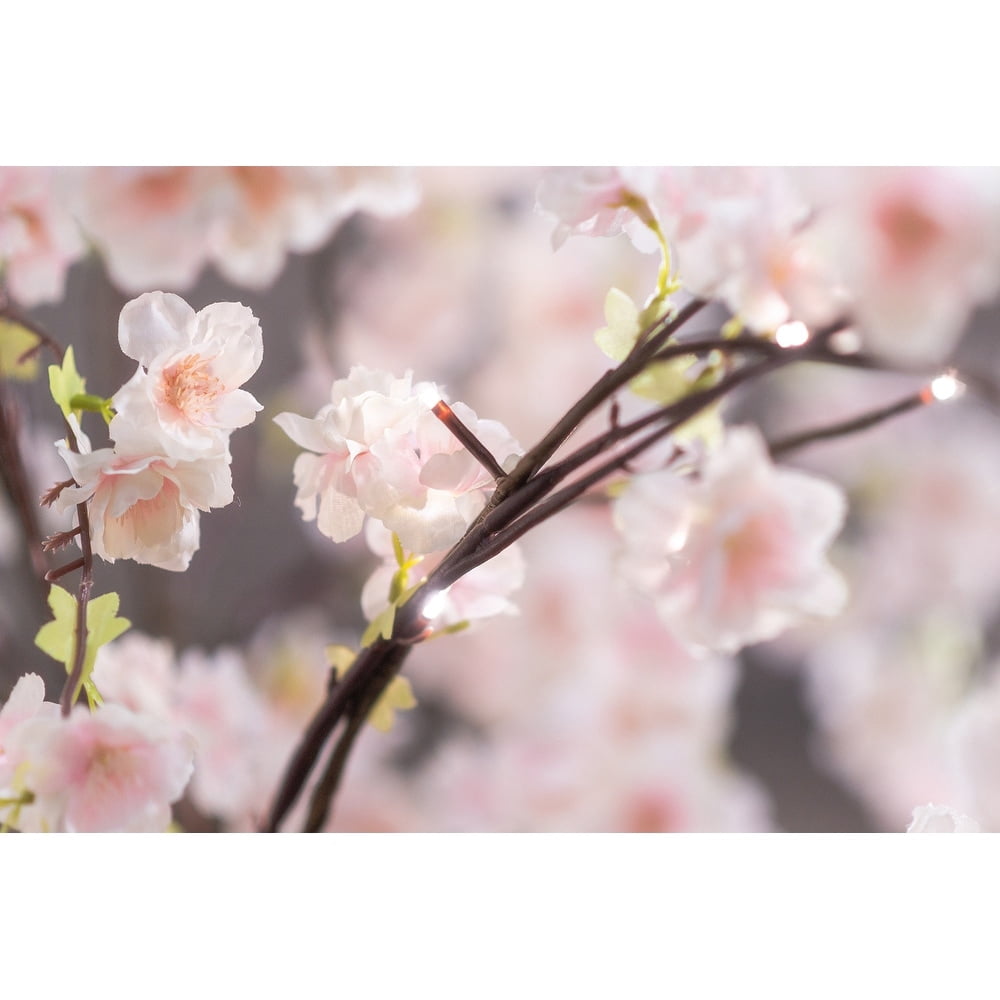 Small Pink Cherry Blossom Tree With 66 Warm White Led
