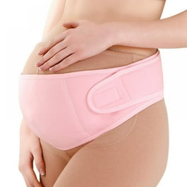 GABRIALLA Elastic Pregnancy Belly Band for Pregnant Women Adjustable Maternity Belt MS 96 White with Pink 2XL Walmart