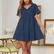 thumbnail image 4 of Vestido con mangas de murciélago, vestido con mangas de murciélago para vestido de corte A, vestido con escote en V, calidad inigualable, 4 of 8