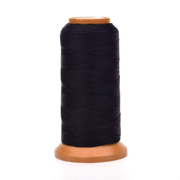 1Roll Polyester Threads for Jewelry Making Black 1mm 284.33 yards(260m)/roll