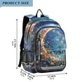 thumbnail image 2 of FORMRS School Backpack 17" Student Travel Bag with Laptop Compartment, Crystal Moon, 2 of 7