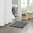 thumbnail image 3 of Madison Park Bathroom Rug, Soft Chain Stitch Chenille Rug, 100% Cotton, Charcoal, 17"x24", 3 of 6