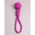 thumbnail image 1 of 1pc Pink Ball-shaped Dog Toy With Seven Loops For Teeth Cleaning, Entertainment And Chewing, Suitable For Everyday Use, 1 of 4