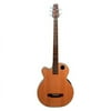 Boulder Creek Guitars EBR3-N5LH Acoustic-Electric 5-String Bass Guitar, Satin Mahogany