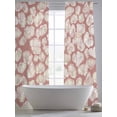 thumbnail image 5 of Sheer Curtains 96 Inches Long 2 Panels, Watercolor Ocean Shell Rod Pocket Curtain Voile Draperies, Abstract Marine Life Light Filtering Window Treatment for Living Room Kitchen Bedroom, 5 of 8