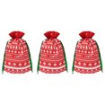 thumbnail image 1 of 5 Pcs Creative Non-woven Candy Bag Chrsitmas Storage Bag Drawstring Pouch Eco-friendly Bag for Gift Jewelry Collection, 1 of 8