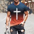 Kooidas Flash Sale! Easter Printed Short Sleeved T Shirt for Men