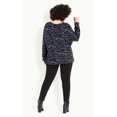 thumbnail image 3 of Evans Women's Plus Size Full Length Sleeves Relaxed Fit Zebra Top, 3 of 5