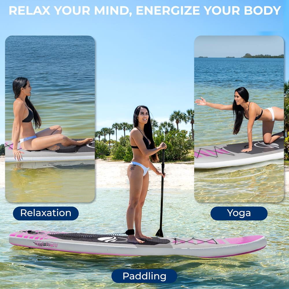 SereneLife Wide Stance, Bottom Fin for Paddling, Surf Control, Non-Slip Deck Youth and Adult Standing Boat