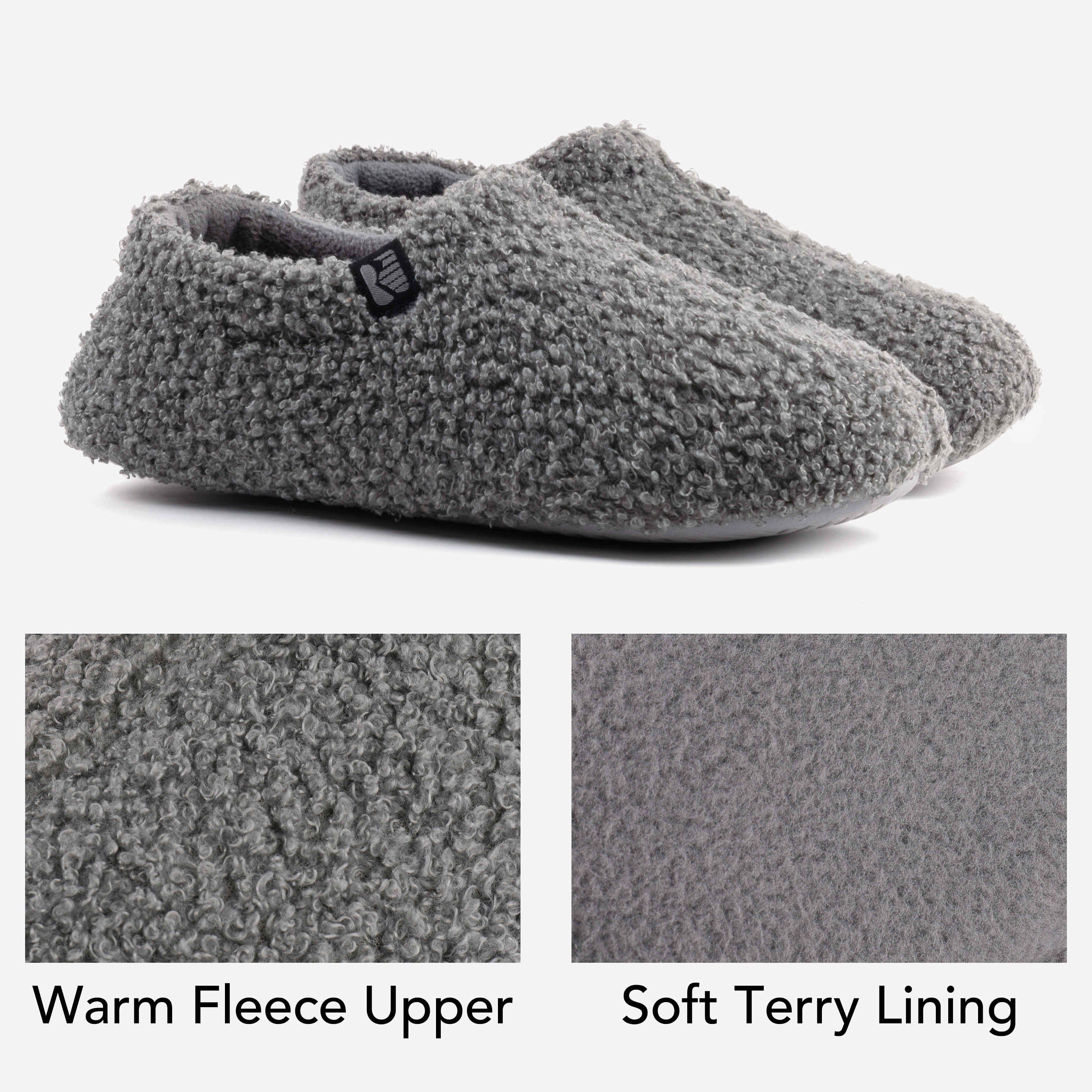 RockDove Women's Teddy Fleece Closed Back Slipper photo 3