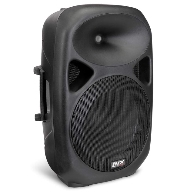 LyxPro 15 Inch Active PA Rechargeable Battery Speaker System, Bluetooth, MP3, USB, SD Card Slot, Foldable Carry Handle, Easy Carry Wheels-SPA-15 BAT