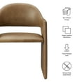 thumbnail image 2 of Talia   Vegan Leather Dining Armchair in Toast, 2 of 9
