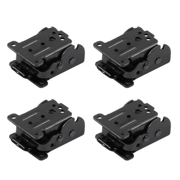 WINDLAND 4Pcs 90 Degrees Locking Folding Hinge Self locking Hinge Chair Leg Bracket Hinge