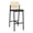 Natural-Adler, variant on Avon Reception Cafe Stool UPH Seat HPL Back / Black Steel / Natural / Brown