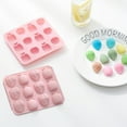 thumbnail image 5 of Kitchen baking mold -12-hole fruit silicone ice cube mold chocolate soft candy dessert baking mold cake moldpink, 5 of 5