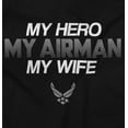 thumbnail image 2 of US Air Force Hero Airman Wife Men's Crewneck Sweatshirt Brisco Brands S, 2 of 6
