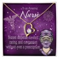 thumbnail image 4 of Nurse RN Caduceus Forever Necklace w Message Card, 4 of 20