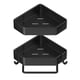 thumbnail image 4 of Estante de almacenamiento triangular para baño sin perforaciones, elegante estante de almacenamiento para inodoro negro, estante de esquina de doble capa para baño montado en la pared, 4 of 5