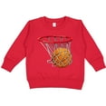 thumbnail image 2 of Inktastic Basketball Swish Toddler Sweatshirt, 2 of 4