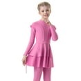 thumbnail image 6 of Gyujnb Girls Swimsuit, Swimsuit Girls 3 Piece Full Cover Hijab Arabic Swimwear Sunsuit Beachwear Top Pants Cap ,4-5 Years, 6 of 7