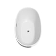 thumbnail image 5 of Juno 59" Freestanding Bathtub in White with Polished Chrome Drain and Overflow Trim, 5 of 8