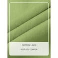 thumbnail image 6 of Fantaslook Womens 3/4 Sleeve Button Down Shirts V Neck Roll Up Sleeve Tops Cotton Linen Casual Summer Blouses Shirts, 6 of 10