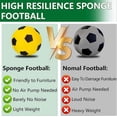 thumbnail image 5 of Indoor soft football size 5, sponge football, foam football, soft sponge foam football, quiet training ball, 5 of 5