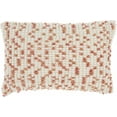 thumbnail image 1 of homeroots home decor 386217 Peach Dotted Lumbar Pillow, 1 of 1