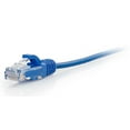 thumbnail image 2 of C2G Cat5e Câble Patch Réseau Sans Armatures (UTP) Slim - Câble Patch - RJ-45 (m) à RJ-45 (m) - 2 Pieds - UTP - CAT 5e - Moulé, Sans Accroc - Bleu, 2 of 3