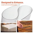 thumbnail image 5 of ExactMade Clear Table Protector, 12 x 24 Inch, USA Made, Safe, 2mm Thick Pebble Textured Vinyl, Desk Blotter, 5 of 9