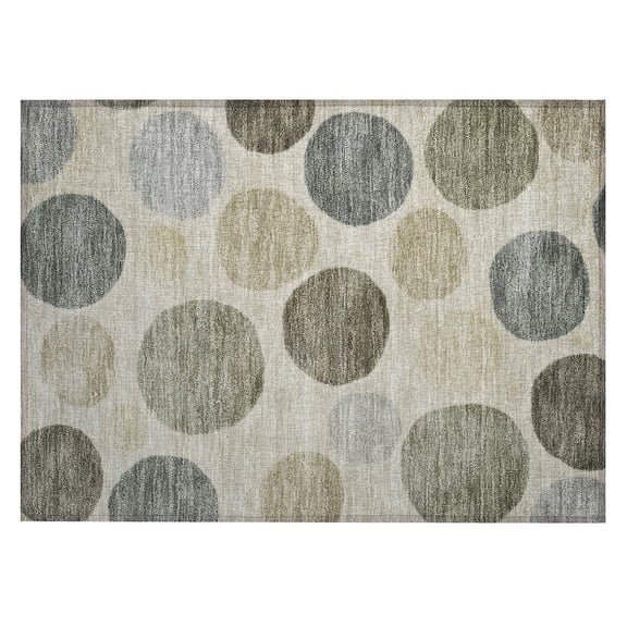 Dalyn Rugs Machine Washable Indoor/Outdoor Chantille ACN2062 Taupe 1'8" x 2'6" Rug