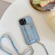 thumbnail image 3 of Funda de cuero con soporte para billetera con cordón compatible con Iphone 14 Pro Max/14 Pro/14 Plus/14 con pulsera, 3 of 5