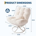 thumbnail image 2 of 360° Swivel Rocking Chairs, Rust-Resistant Frame Cushions -Perfect for Backyard/Deck/Porch/Balcony Decoration, 2 of 10