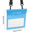 thumbnail image 3 of Bolsa impermeable para teléfono móvil con pantalla táctil, transparente, para buceo, bolsa de almacenamiento específica para teléfono, bolsa protectora sellada para juegos acuáticos y a la deriva, bol, 3 of 6