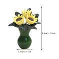 thumbnail image 3 of Big Sale! Ongmies Home Decor Clearance 1:12 Miniature Dollhouse Flowers Bonsai Flower Doll House Sunflower Potted Doll House Hanging Pot Models for Toddlers Girls and Boys Toys Diy Ornaments 2-Green, 3 of 7