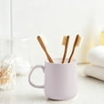 thumbnail image 4 of Reusable Plastic Mug with Easy to Grip Handle, Unbreakable Drinking Cup for Tea, Coffee, Camping, Multi Purpose Mouthwash Mug for Bathroom Kitchen Use, Dishwasher Safe,Pink, 4 of 6