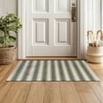 thumbnail image 2 of wash+dry Cottage Stripes Green Tea Washable Rug - 36 x 24 in, 2 of 9