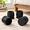 Black-4" Height 3" Actual Rise, variant on Black 5" Height 4" Actual Rise Heavy Duty Solid Wood Furniture Risers For Couches Desks and Beds