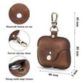 thumbnail image 3 of Hiram Airpods Pro Leather Case, AirPods Pro Wireless Charging Case With Metal Hook (Coffee), 3 of 7