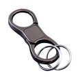thumbnail image 2 of Llavero de moda 2 Organización de llaves de resorte Aleación de zinc Llavero de doble llave para hombres Negro Baoblaze Llavero de llaves, 2 of 7