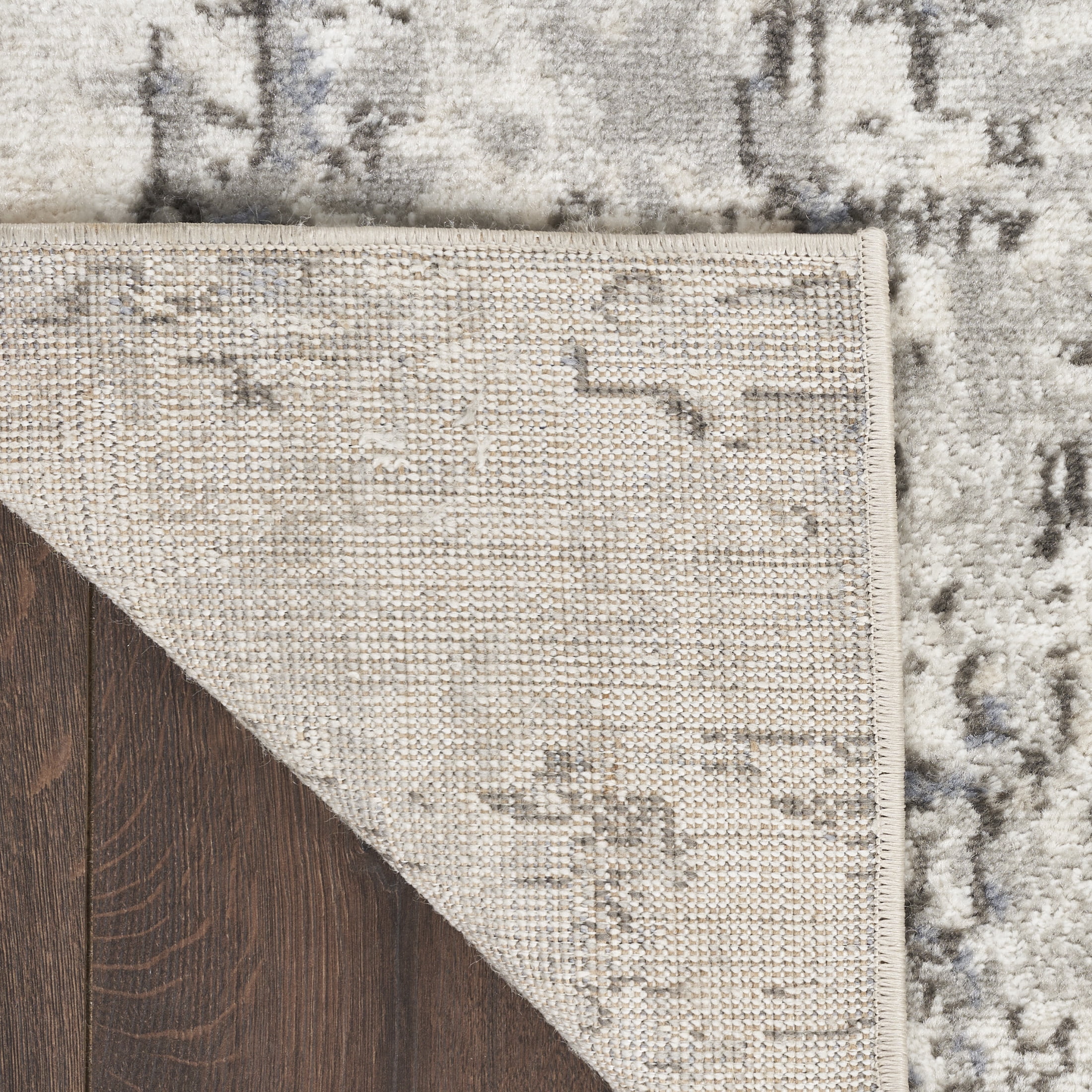 Nourison Concerto Abstract Ivory Blue Grey 10' x 14' Area Rug (10x14)