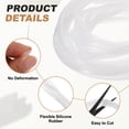 thumbnail image 3 of Uxcell Kerf Weather Stripping Seal Strip (16.4ft x 3/8") - Double D Shape Kerf Noise Reduction Rubber Flange Window Weatherstrip Seal for Door Frame Windows Card Slot, Clear, 3 of 6