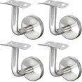 thumbnail image 1 of 304 Stainless Steel Handrail Support for Staircase Banister Wall Support for Wooden Banister Silver - Oi-FRIS (4 Pieces), 1 of 5