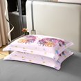 thumbnail image 4 of Erosebridal Housse de Couette en Coton 100 % Licorne de Rêve, Imprimé Lune Étoile, Taille Complète, Décor Animal Kawaii, Réversible (Sans Couette), 4 of 8
