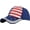 Blue, variant on 4th of July Patriotic American Flag Baseball Cap - Sparkle Hat for Men & Women (White)