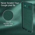 thumbnail image 6 of Designed for Google Pixel 8a Case, Slim Liquid Silicone for Women Men with Scratch-Resistant Microfiber Lining Shockproof Soft Silicone Protective Phone Case for Google Pixel 8a (DarkGreen), 6 of 8